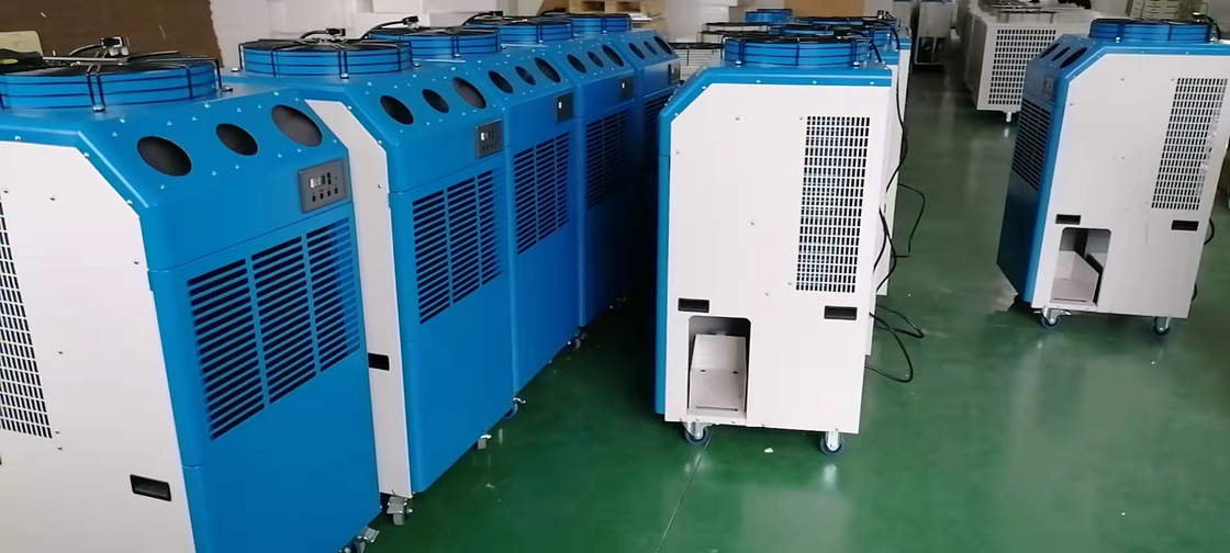 6.5KW Điểm làm mát điều hòa không khí, cao lưu lượng R410A máy làm mát không khí di động không cài đặt